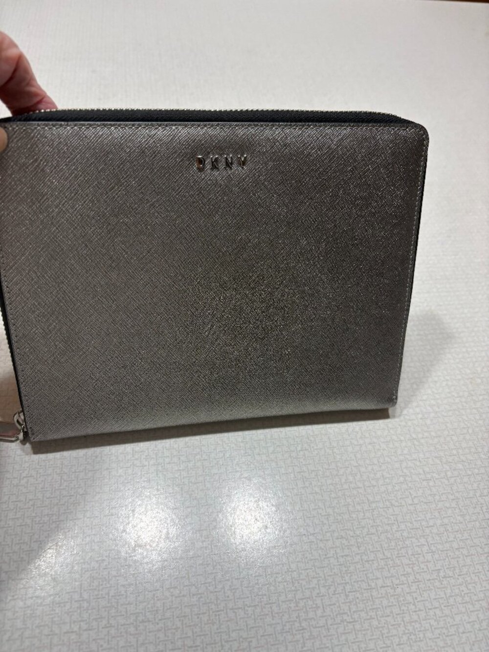 Like New DKNY Silver/Gold Clutch